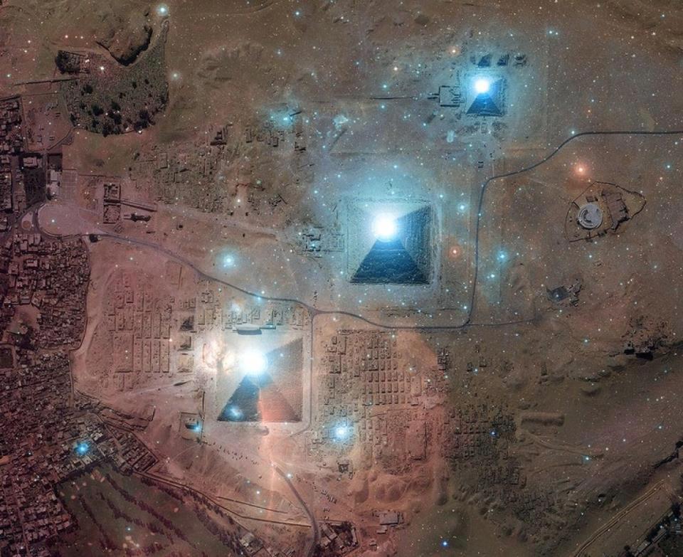 Resultado de imagem para oríon sobre pirâmides do egito