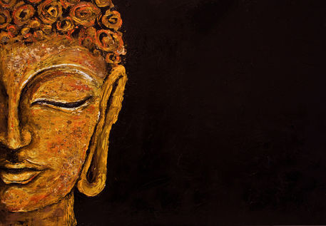 Pintura Buda - Tô no Cosmos